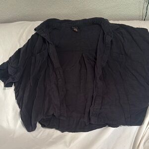 Forever 21 Black Textured Outerwear